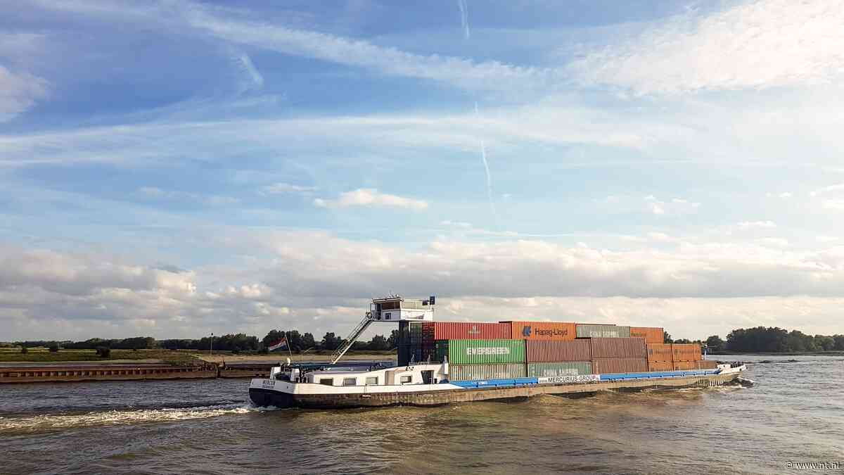 Belgisch transport per binnenvaartschip opnieuw gedaald