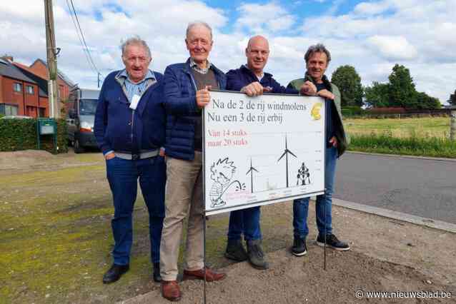 Actiecomité vecht tegen superwindmolen met petitie en 35 protestborden: “Wij willen niet de vuilnisbak van Vlaanderen worden”