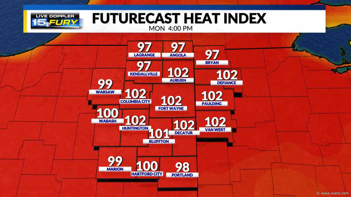 Long heat wave begins today with late storms