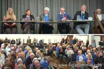 Herefordshire candidates Ellie Chowns and Sir Bill Wiggin clash