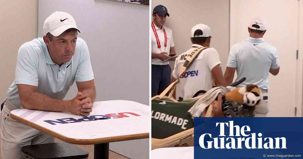 Rory McIlroy reacts after watching Bryson DeChambeau win US Open – video