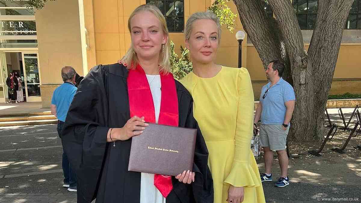 Alexei Navalny's daughter, Dasha, celebrates graduating from Stanford alongside beaming mother Yulia