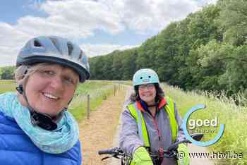 Agnes en Greet fietsen het Pieterpad af voor het goede doel