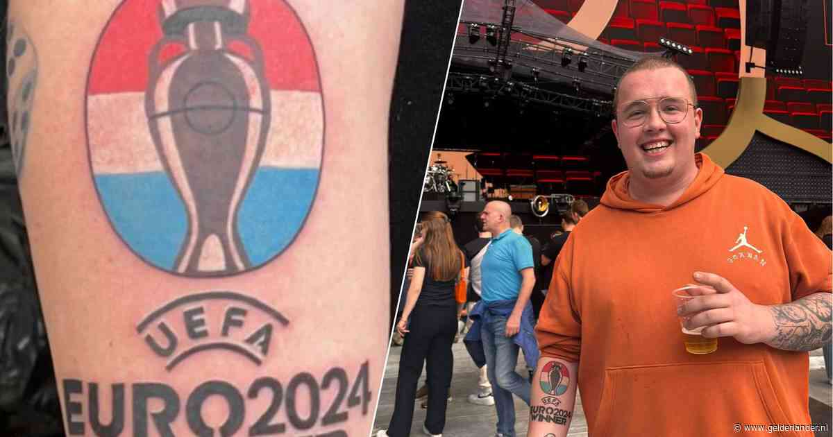 Bart (23) heeft nú al een tattoo om te vieren dat Nederland het EK wint: ‘Negatieve reacties doen me vrij weinig'