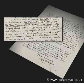 Letter J.R.R Tolkien wrote to boy in Oxford could fetch £20k