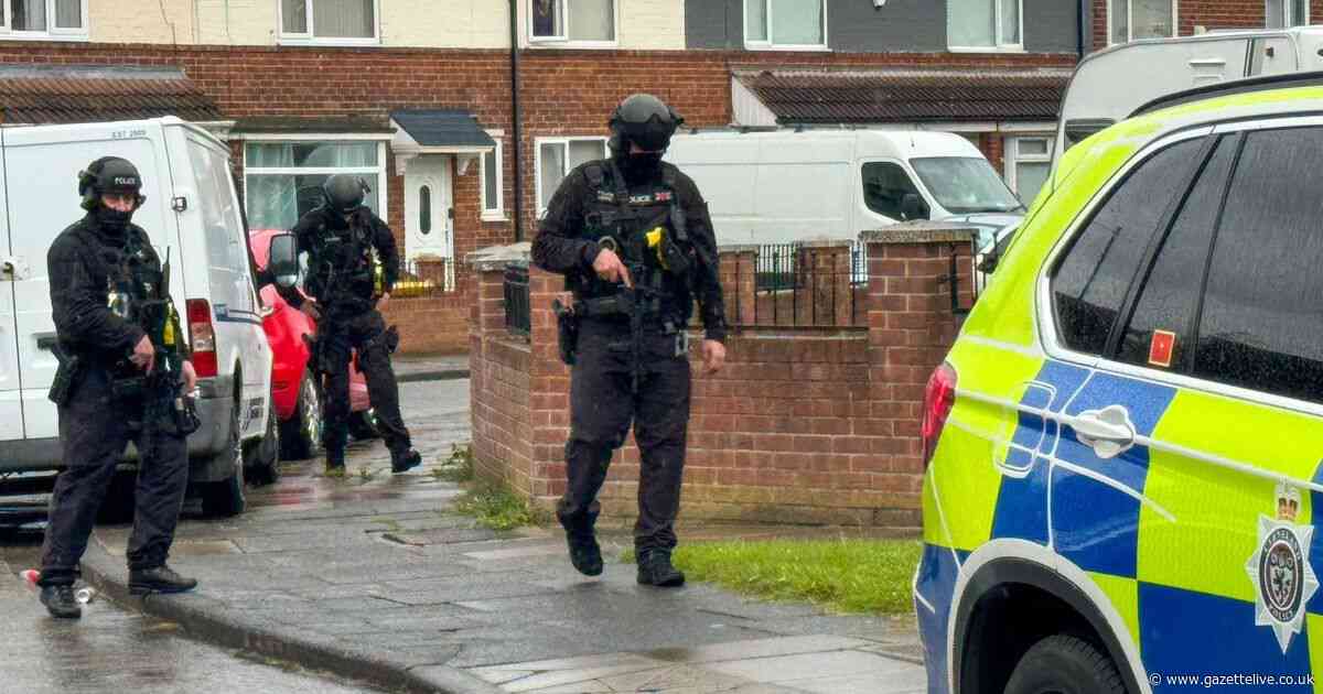 Armed police head to Stockton estate after reports of row - as man with 'hand tools' arrested