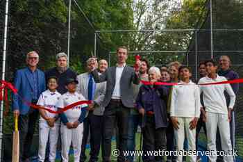 Watford Town CC opens new practice nets at Woodside home