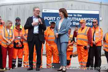 Sir Keir Starmer visits Port of Southampton ahead of election