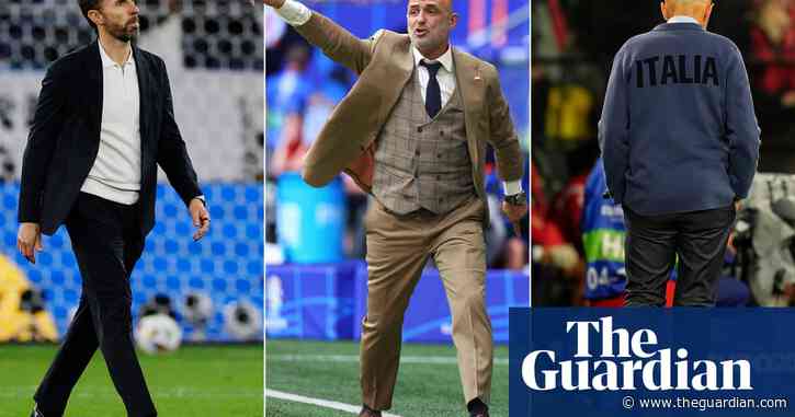 Three-piece suit or navy normcore? Euros managers’ sartorial statements