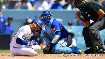 Dodgers star Mookie Betts suffers a fractured wrist after getting hit by a 98mph fastball