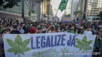Tens of thousands rally in support of the legalisation of marijuana in Sao Paulo