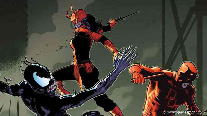 An army of zombie symbiotes are invading Manhattan and it's up to Daredevil plus Daredevil to stop them in Marvel's new Venom War spin-off