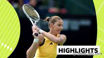 Pliskova edges past Parry to reach Nottingham Open final