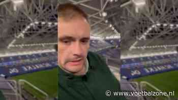 Engelse supporter wordt dag na EK-wedstrijd tegen Servië wakker in het stadion