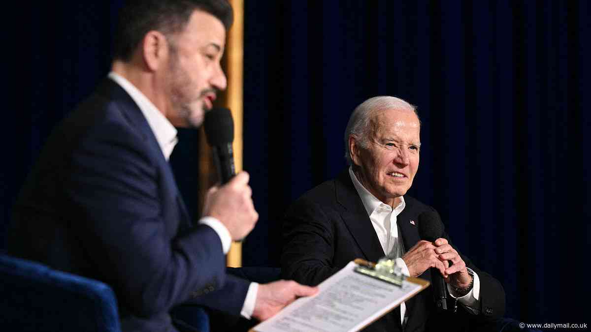 Biden says 'sorry' after Jimmy Kimmel jokes that stuffed toy version of his dog Commander bit his kid's toe off; talk host also called Trump 'Nostra dumb-a**'