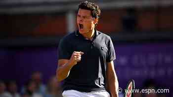 Raonic downs home favourite Norrie at Queen's