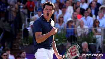 Canada's Raonic sets record with 47 aces in three-set match