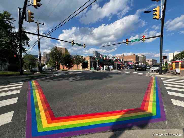 Rainbow murals installed along 23rd Street in Crystal City
