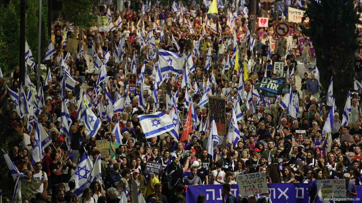 Nahost-Liveblog: ++ Erneut Proteste gegen Netanyahu-Regierung ++