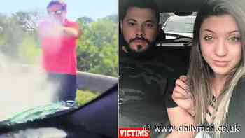 Frightening moment driver fires three shots at motorist during Brazilian road rage spat