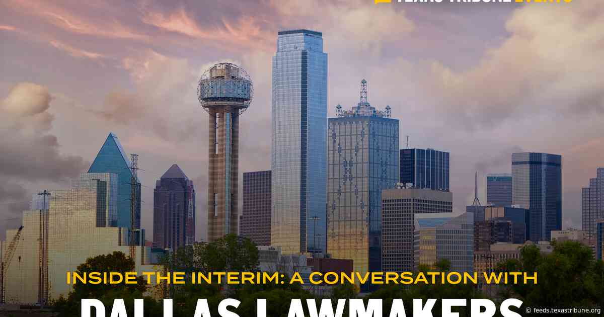 Join us for a July 11 conversation with Dallas lawmakers