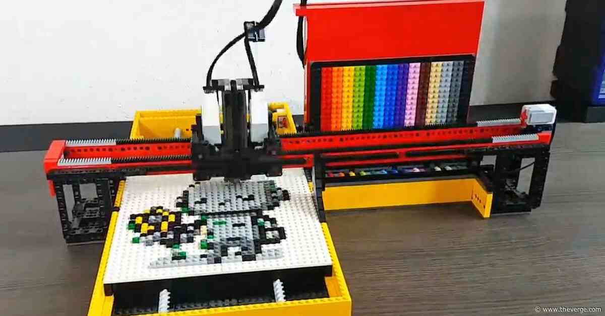 The Pixelbot 3000 turns simple AI prompts into Lego mosaic masterpieces