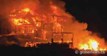 Massive fire destroys abandoned condo buildings in Merritt