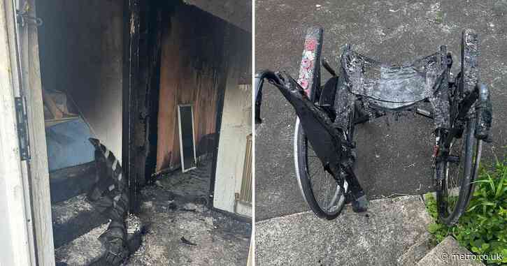 Disabled mum forced to ditch wheelchair and crawl free from house fire