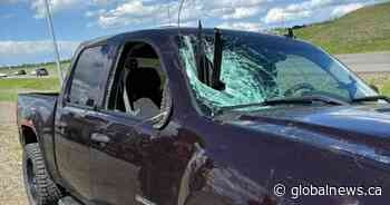 Calgary man lucky to be alive after close call on Stoney Trail