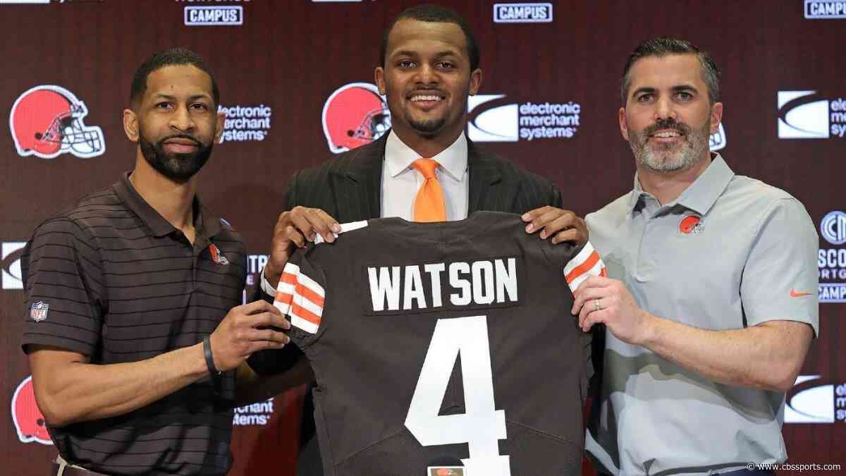 Browns GM gives update on Deshaun Watson recovery, says QB is ahead of schedule and has 'worked his tail off'