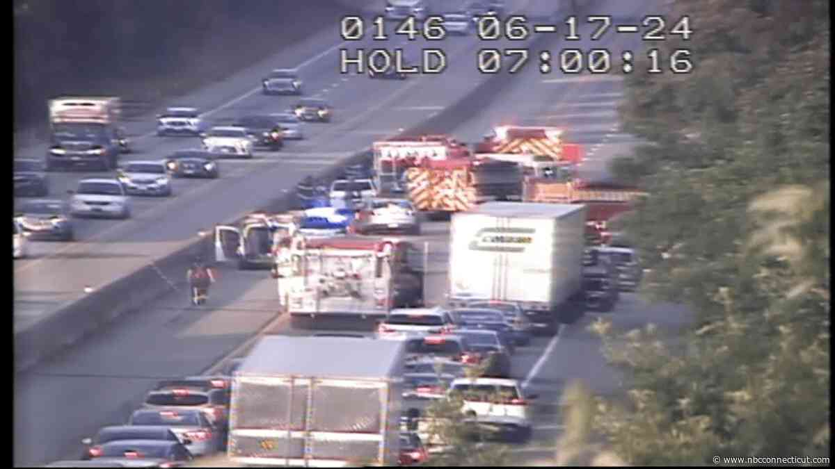 Overturned vehicle closes I-95 North in Madison