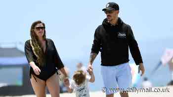 Brittany Cartwright and Jax Taylor reunite with three-year-old son Cruz for Father's Day beach outing
