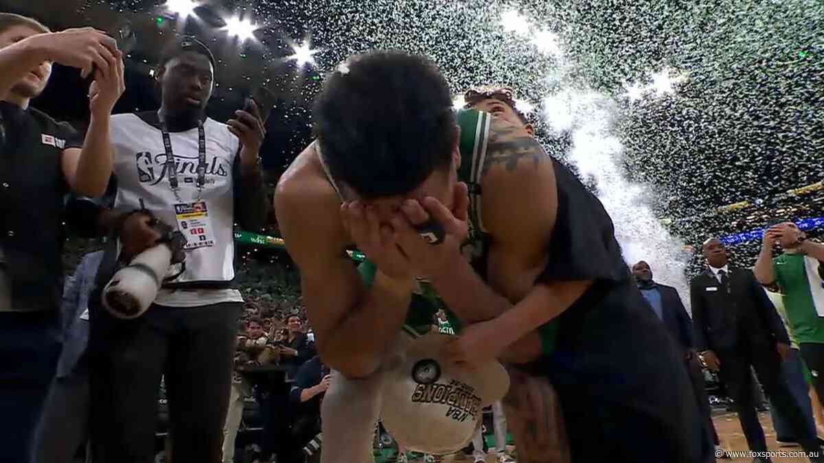 Celtics win record-breaking NBA title despite surprise Aussie shining light for Mavericks