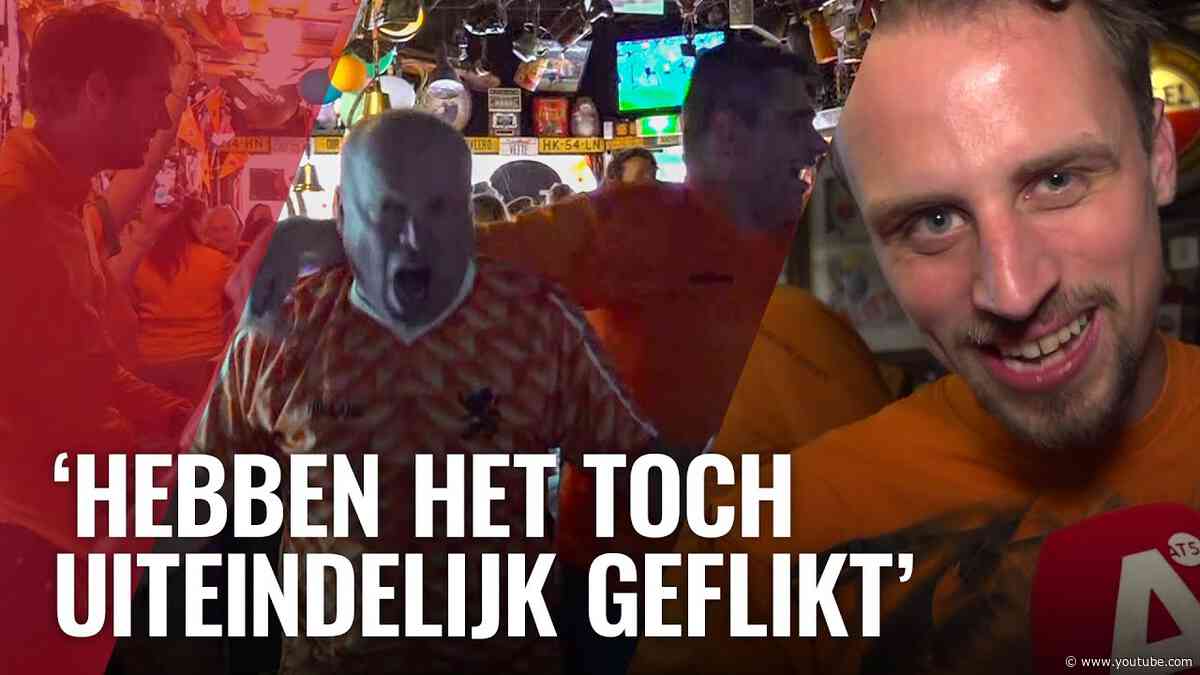 Oranjefans blij met winst Nederlands Elftal eerste EK-duel
