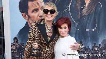 Sharon Stone and Sharon Osbourne wrap their arms around each other on the red carpet at star-studded The Bikeriders premiere