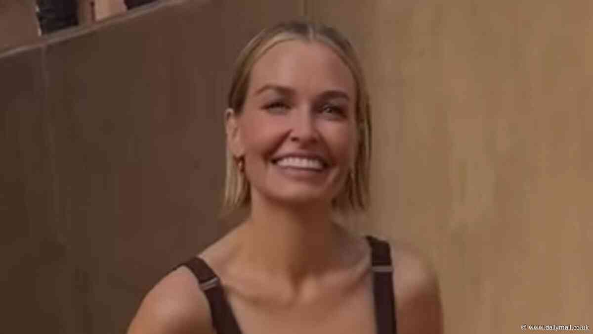 Lara Worthington shows off her incredible figure in a rare vintage Jean Paul Gaultier corset dress during stunning photoshoot in Marrakech