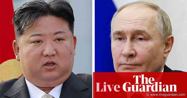 Russia-Ukraine war live: Putin praises North Korea’s ‘firm support’ for war ahead of Pyongyang visit