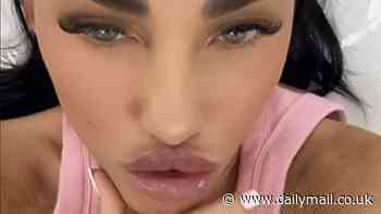Katie Price reveals even plumper pout after undergoing her fifth round of lip injections in four months as she vows to get 'bum filler' next