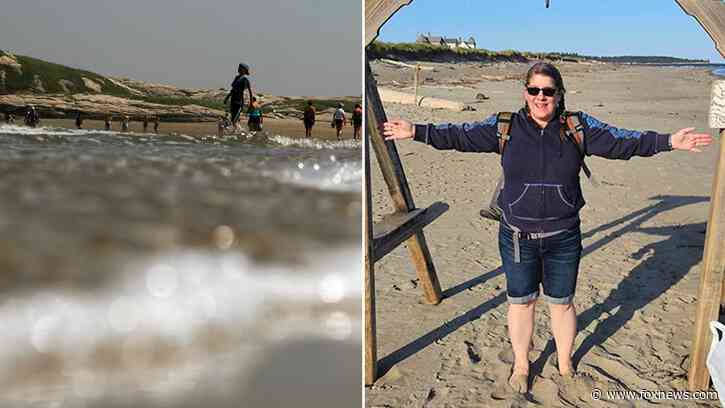 Maine man speaks out after wife is pulled waist-deep into quicksand: 'She couldn't get her legs free'