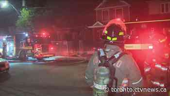 Firefighter injured while battling three-alarm blaze in Midtown