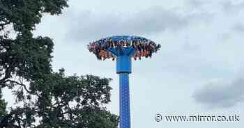 18-year-old 'thought she was going to die' stuck upside down on theme park ride