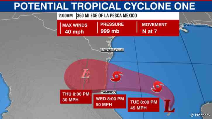 Disturbance in Gulf of Mexico forecast to become first tropical storm