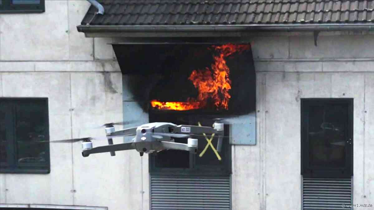 KI bei der Feuerwehr: Drohne hilft, wo´s brenzlig wird