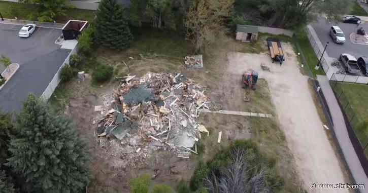 A Utah charter school demolished one of Alpine’s last pioneer homes, despite efforts to save it