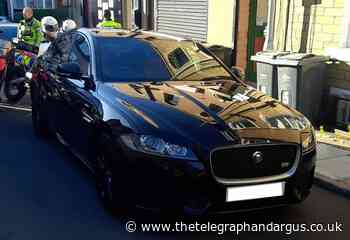 Jaguar seized by Bradford police on Great Horton Road