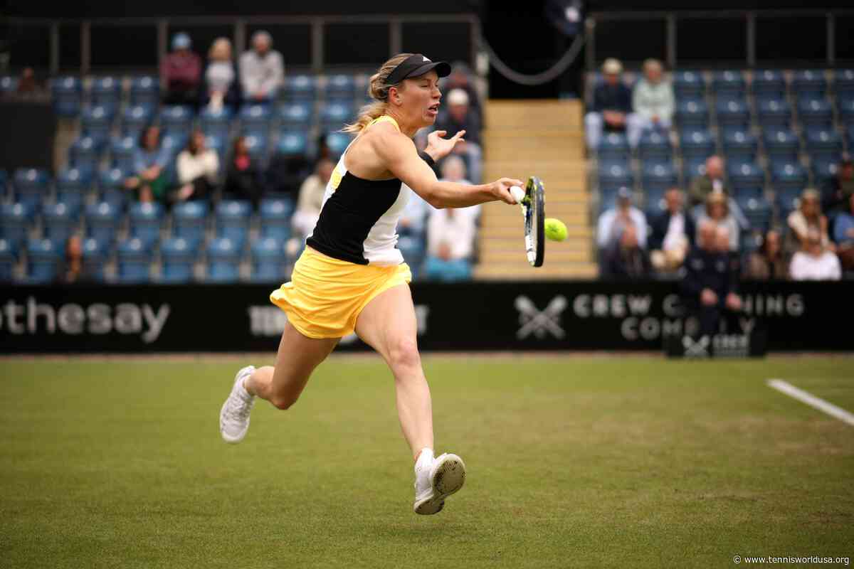 Birmingham: Caroline Wozniacki gets ousted in her first grass match since 2019