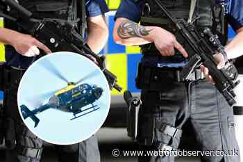 Six arrests as armed police and helicopter called to robbery
