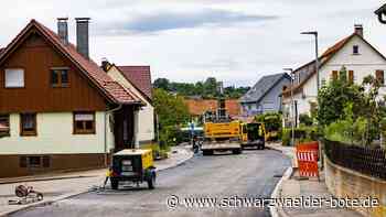 Ortsdurchfahrt Oberlengenhardt: Das Ende der Baustelle naht