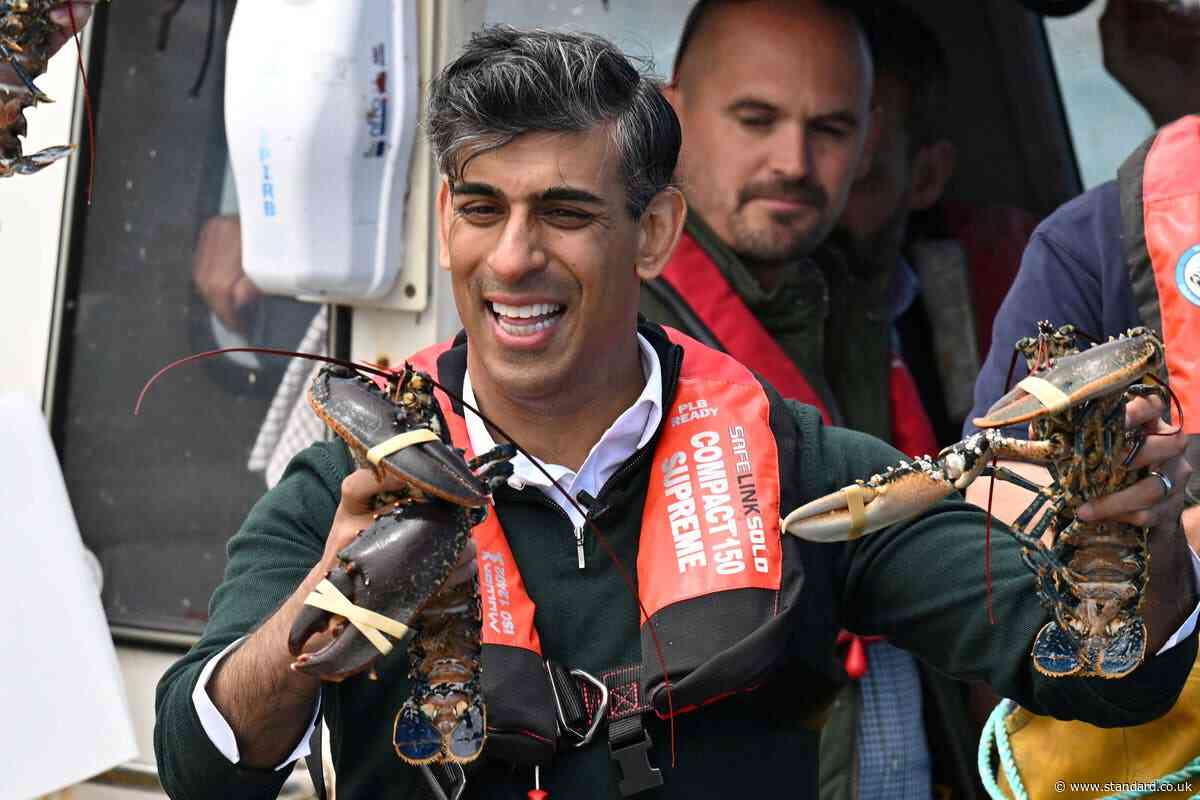 General Election 2024 LIVE: Rishi Sunak rides campaign 'choppy waters' catching lobster in Devon