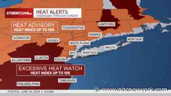 Heat advisories begin today in much of the tri-state; hot and humid weekend ahead